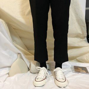 Classic white canvas shoes